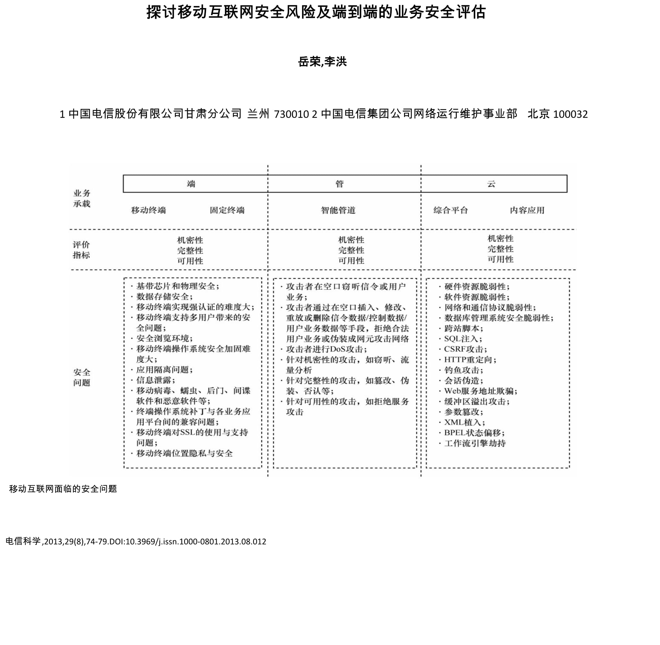 移動互聯(lián)網(wǎng)時代下的業(yè)務(wù)安全風險剖析與端到端評估體系構(gòu)建