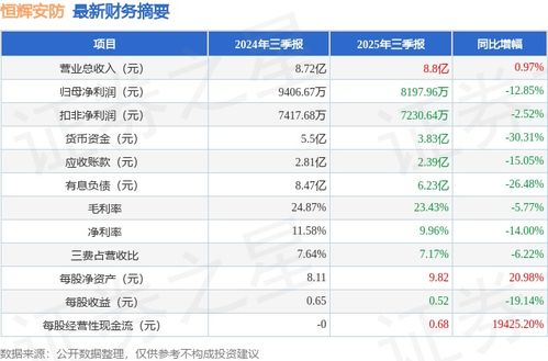 恒輝安防2025年三季報簡析 增收不增利，應收賬款高企，安全評價業(yè)務(wù)引關(guān)注